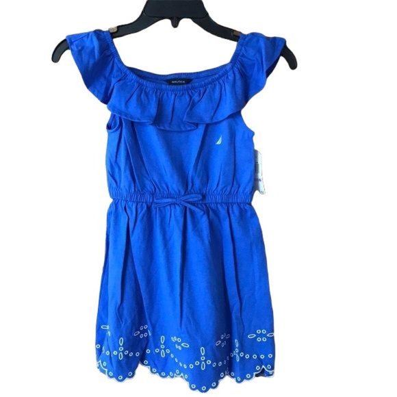 Nautica Girls Patterned Sleeveless Dress - Picture 1 of 4